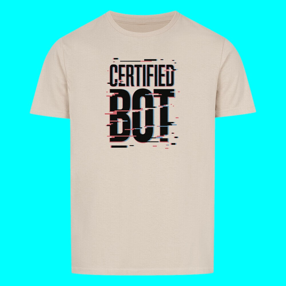 Premium T-Shirt „Certified Bot“ – Human Error Not Found
