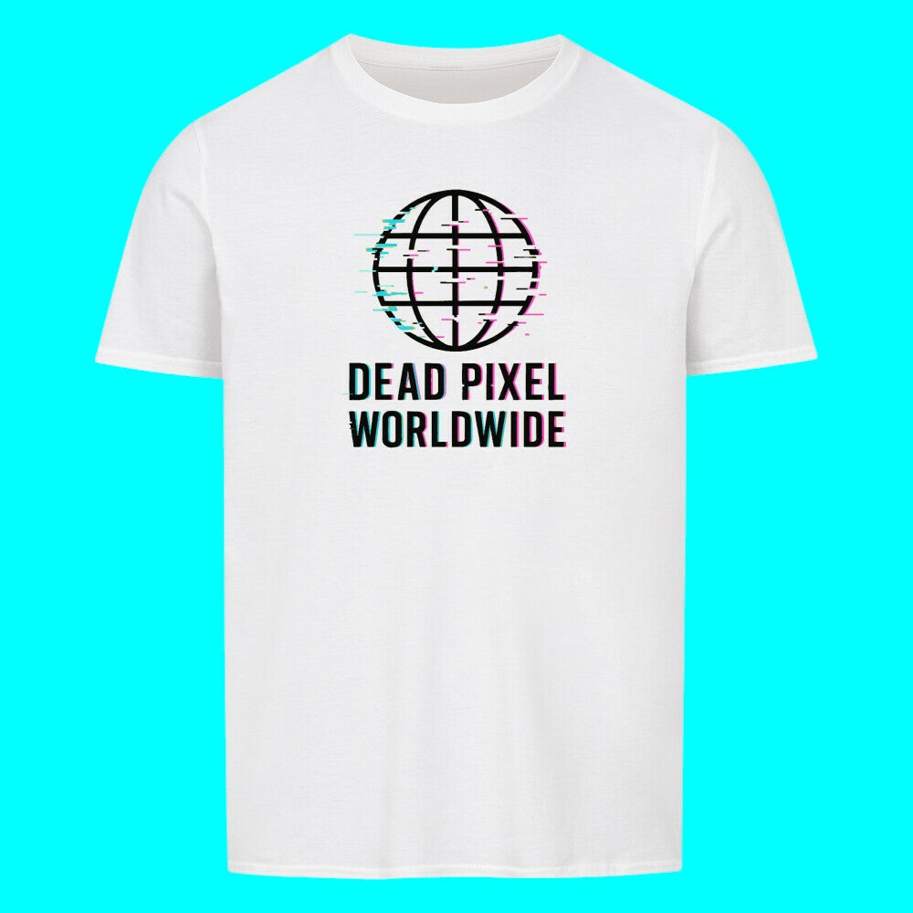 Premium T-Shirt „Dead Pixel Worldwide“ – One Frequency. Everywhere.